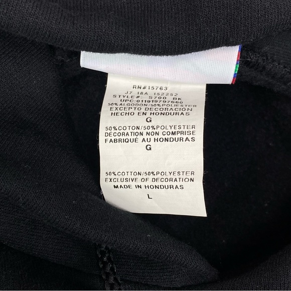 Hoodie Sweatshirt Champion Size L Lego 2 Movie Collab Black Unisex - Picture 9 of 13